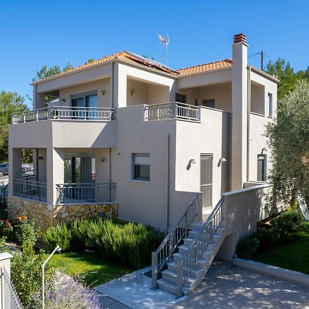 Louloudis Pool Villa Skala Rachoni  ภายนอก รูปภาพ