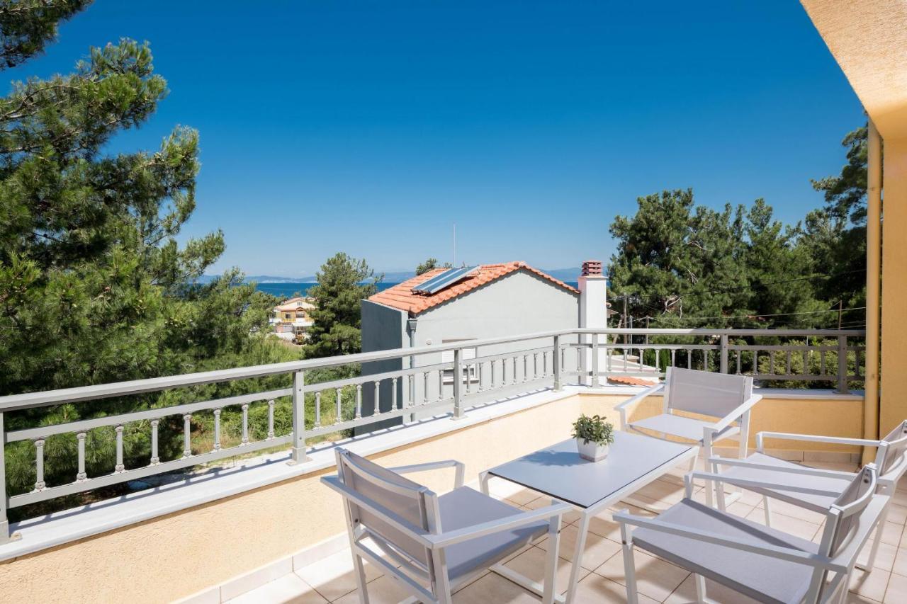 Louloudis Pool Villa Skala Rachoni  ภายนอก รูปภาพ