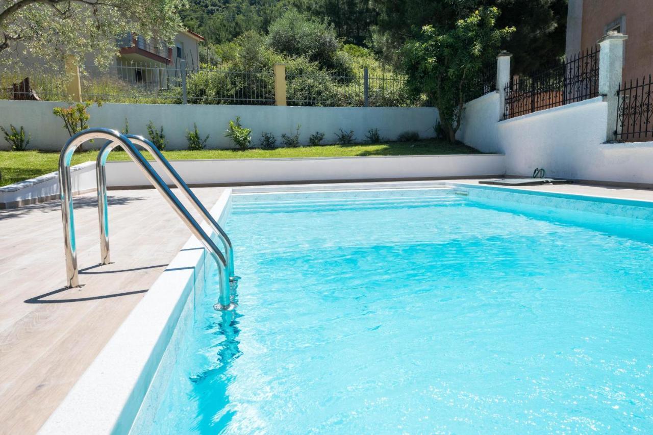 Louloudis Pool Villa Skala Rachoni  ภายนอก รูปภาพ